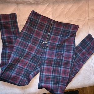 High Waist Pants, Zip Front